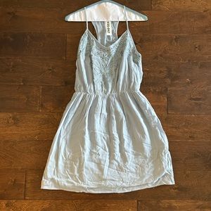 Miami Light Blue Floral Sundress